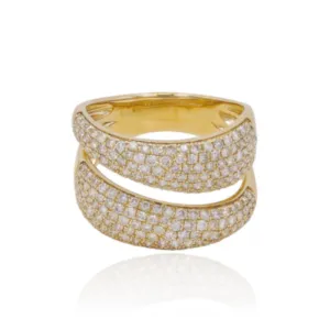 Double Dome Pave Ring