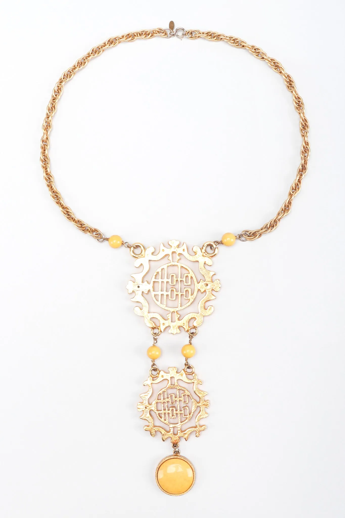 Double Happiness Plate Necklace
