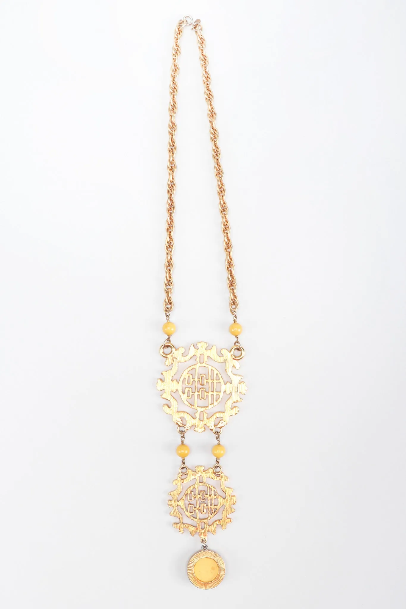 Double Happiness Plate Necklace