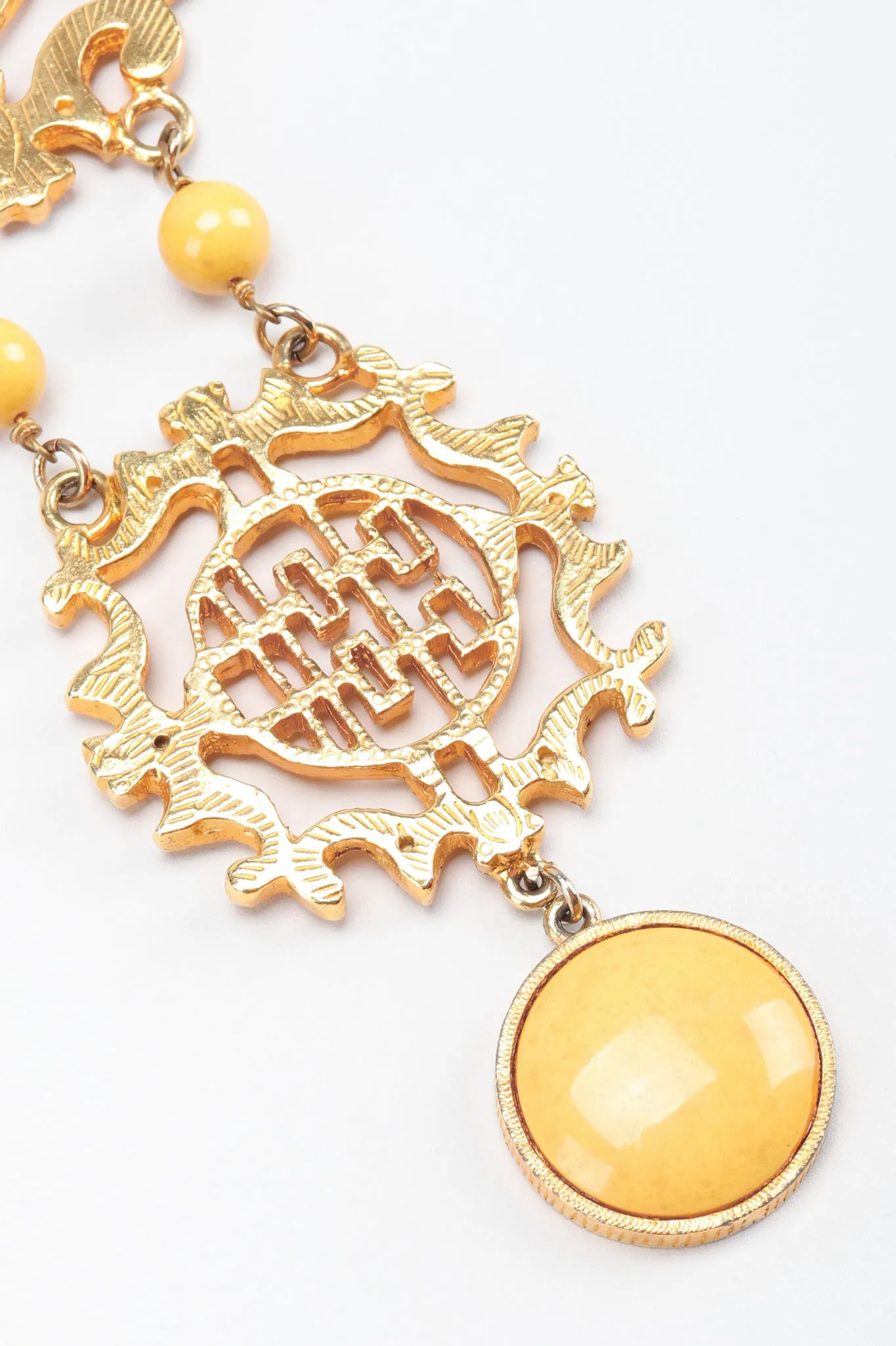 Double Happiness Plate Necklace