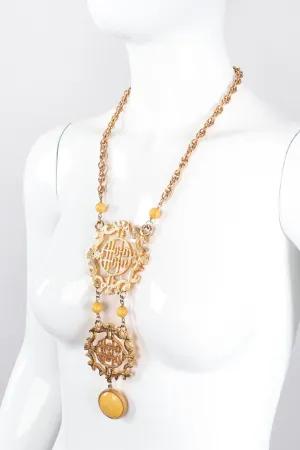 Double Happiness Plate Necklace