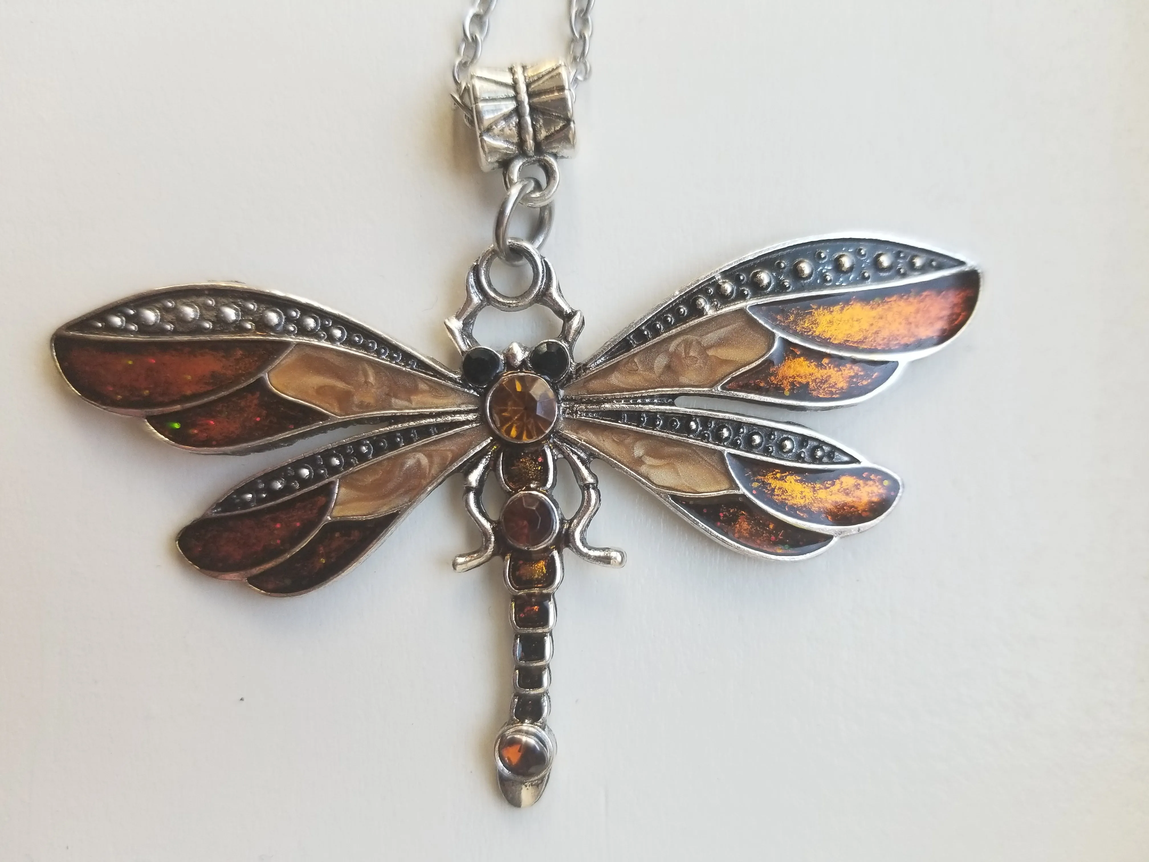 Dragon Fly necklaces - Wilhelmina Creations