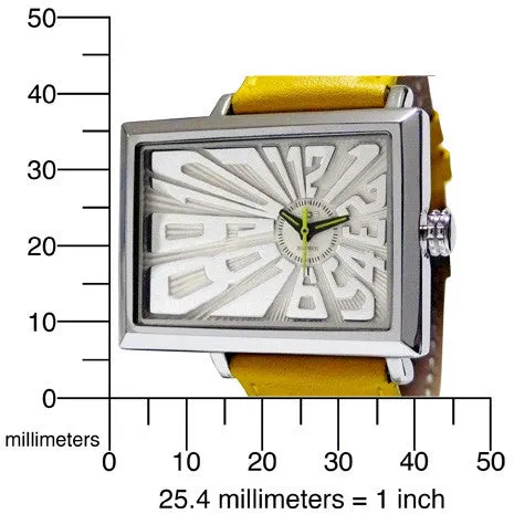 EOS NEW YORK Unisex Mad Hatter Watch in Orange