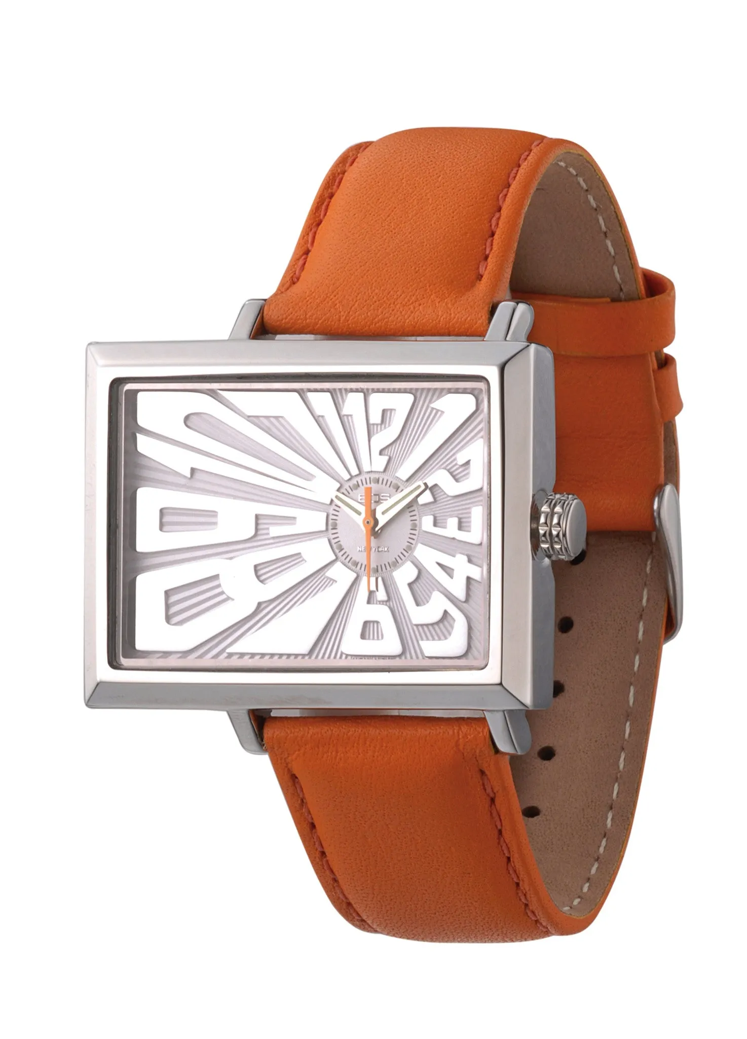 EOS NEW YORK Unisex Mad Hatter Watch in Orange