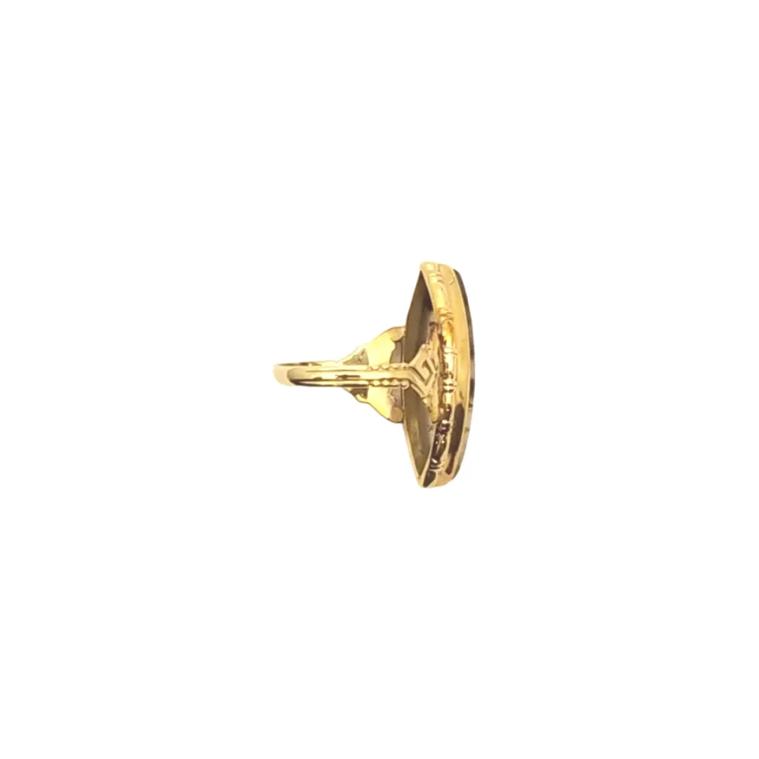 Estate Montana Agate Gold Ring