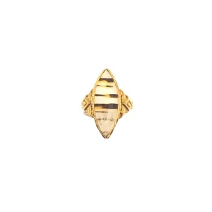 Estate Montana Agate Gold Ring
