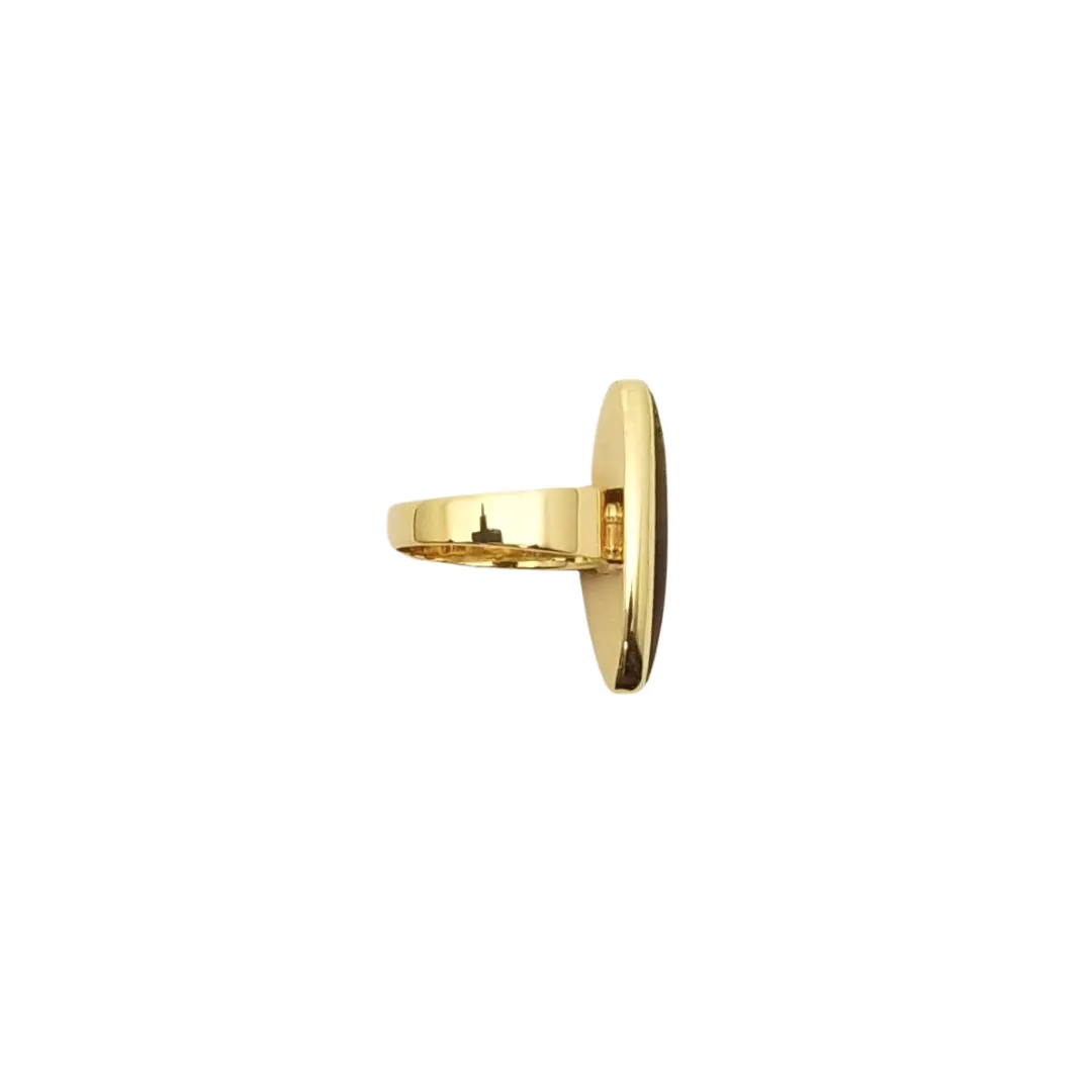 Estate Tiger's Eye Gold Ring