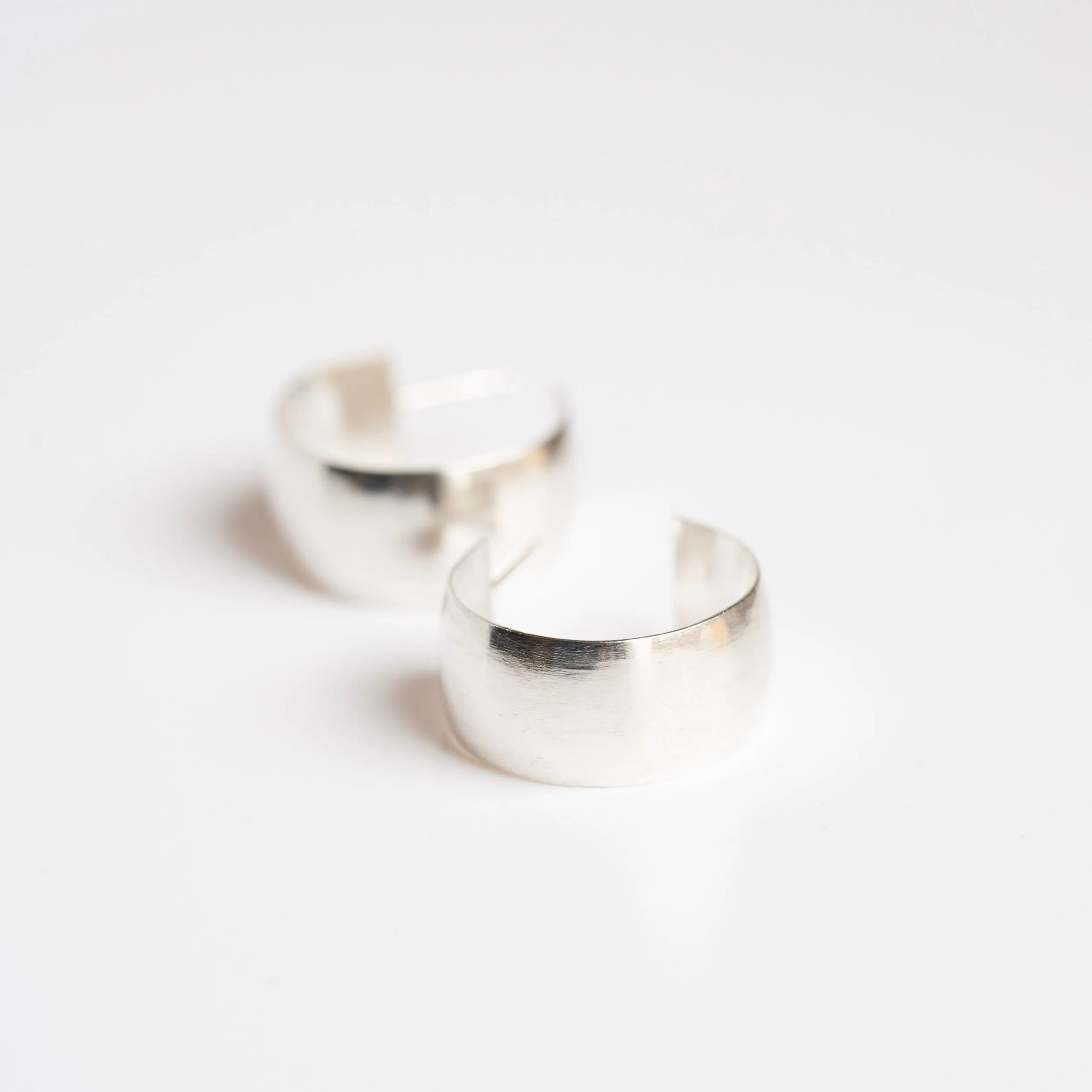 Extra Chunky Hoop Earrings in Sterling Silver