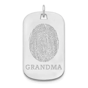Fingerprint Dog Tag