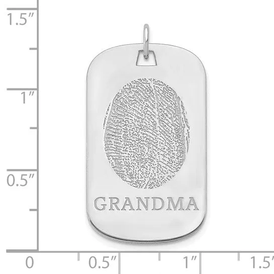 Fingerprint Dog Tag