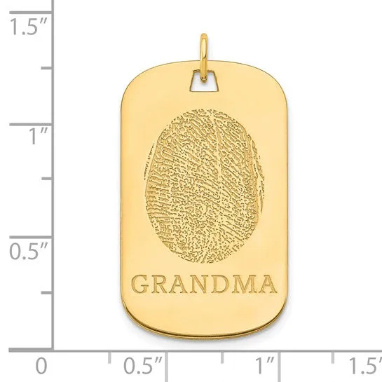 Fingerprint Dog Tag