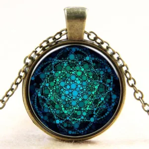 Flower of Life Yoga Chakra Mandala Necklace