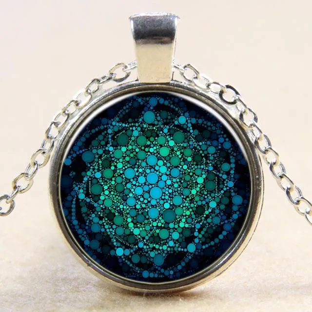 Flower of Life Yoga Chakra Mandala Necklace