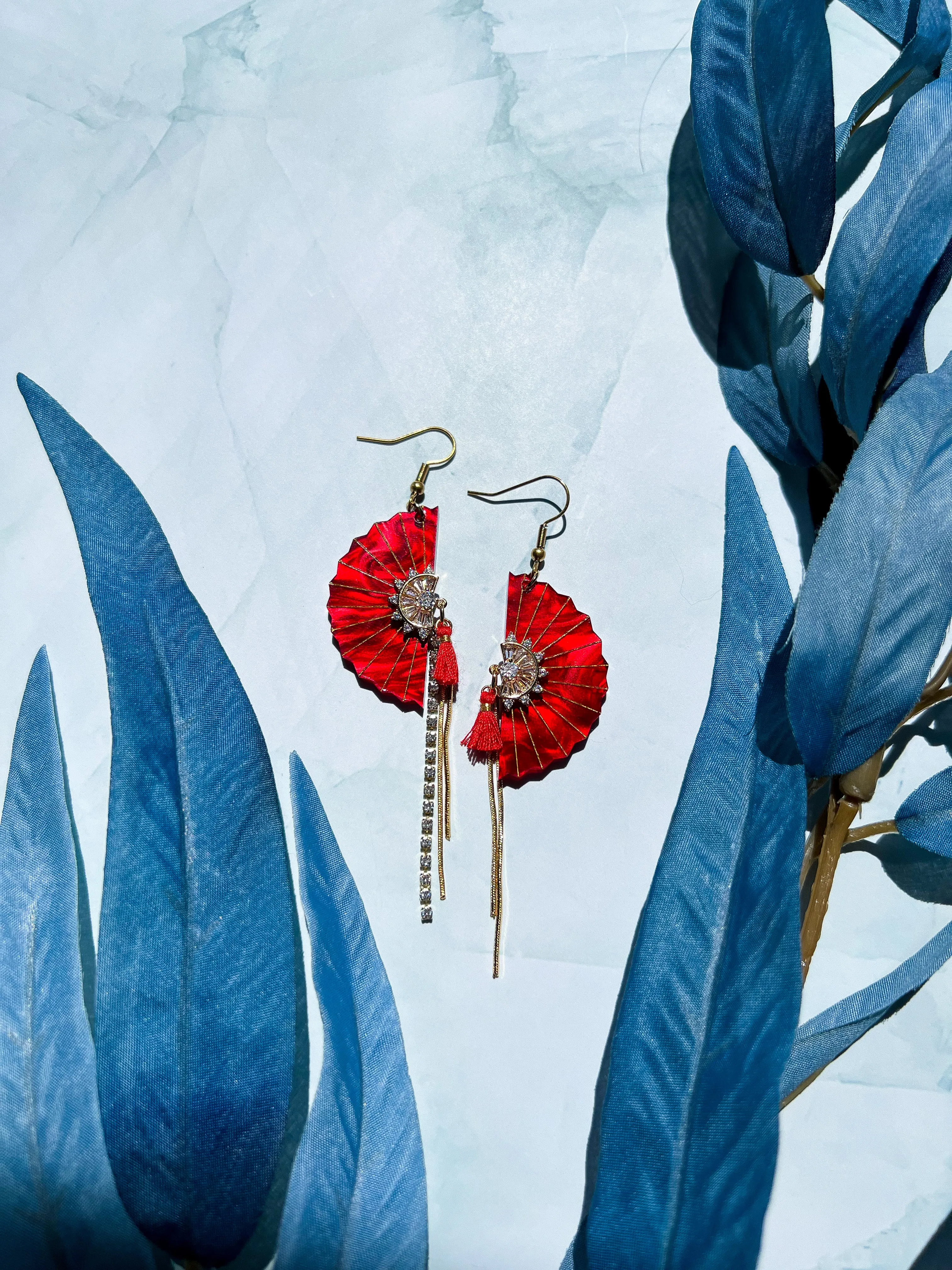 Folding Fan Earrings