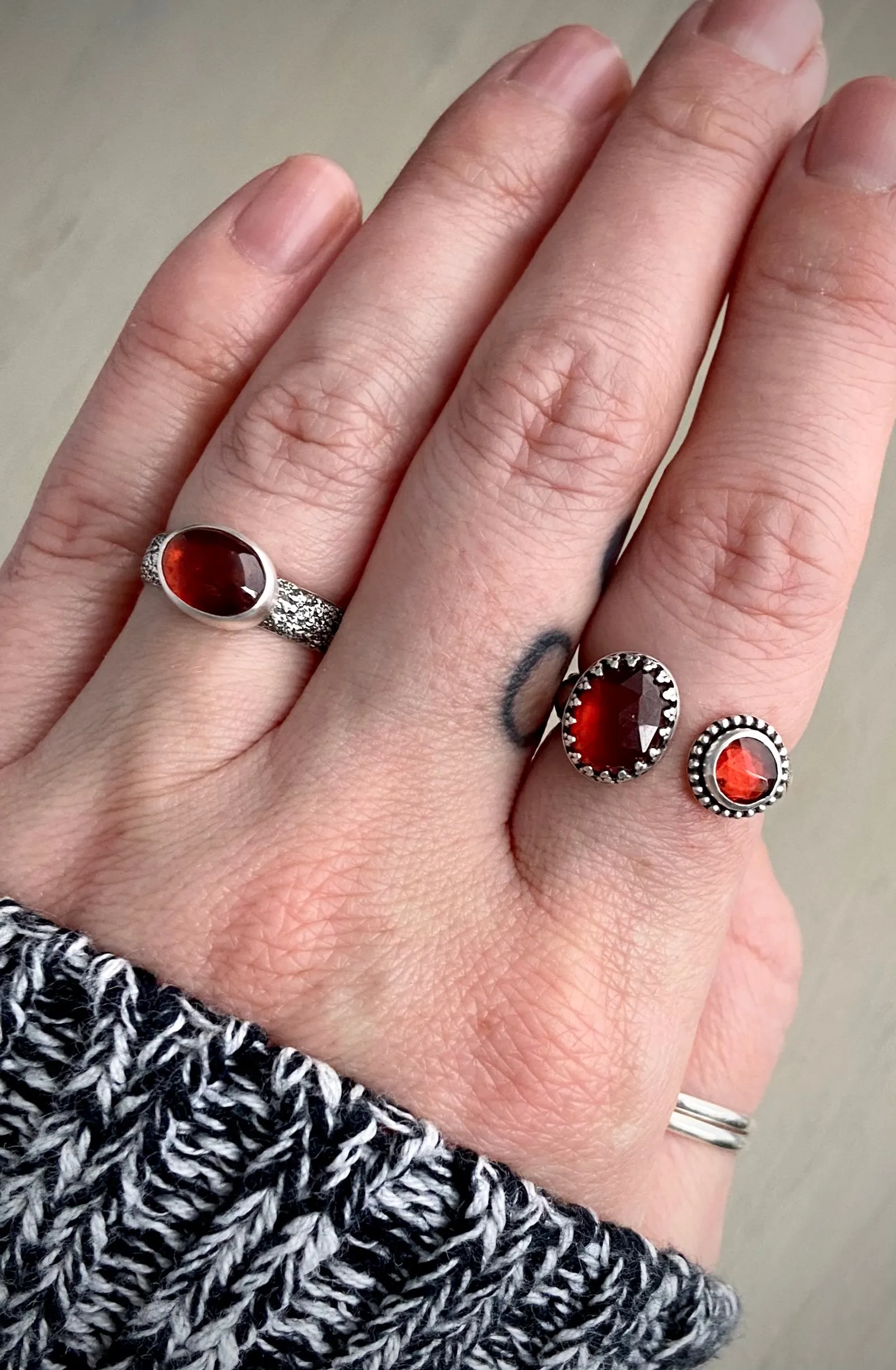 Garnet Rings