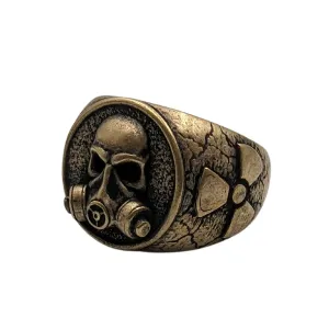 Gas Mask bronze ring