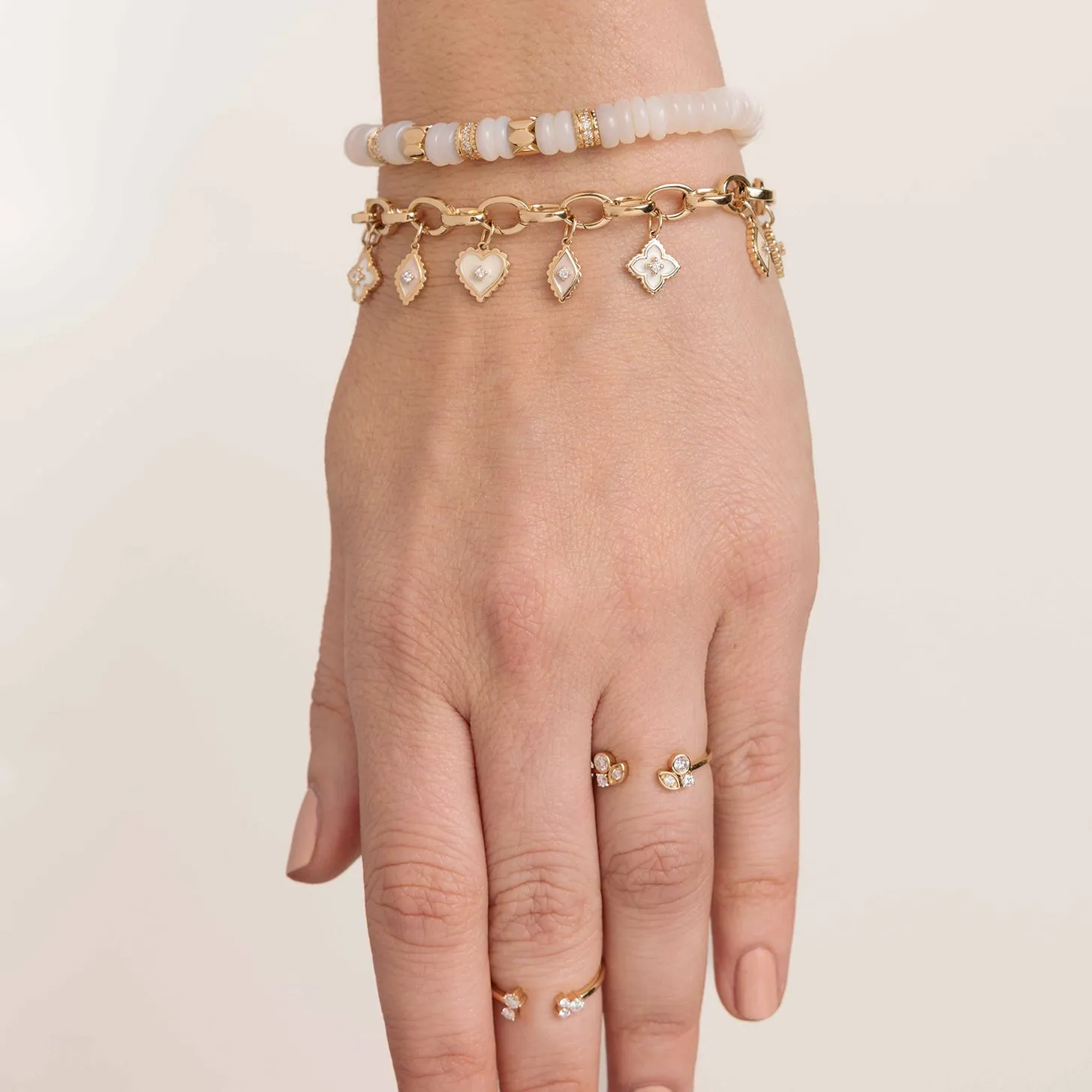 Gold & Diamond Cocktail Open Ring