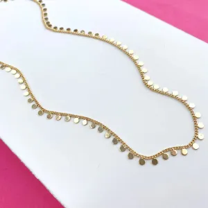 Gold Filled Coin Chain Choker