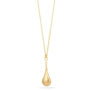 GOLD TEARDROP PENDANT NECKLACES #SQ331N-151102007G (BA17)