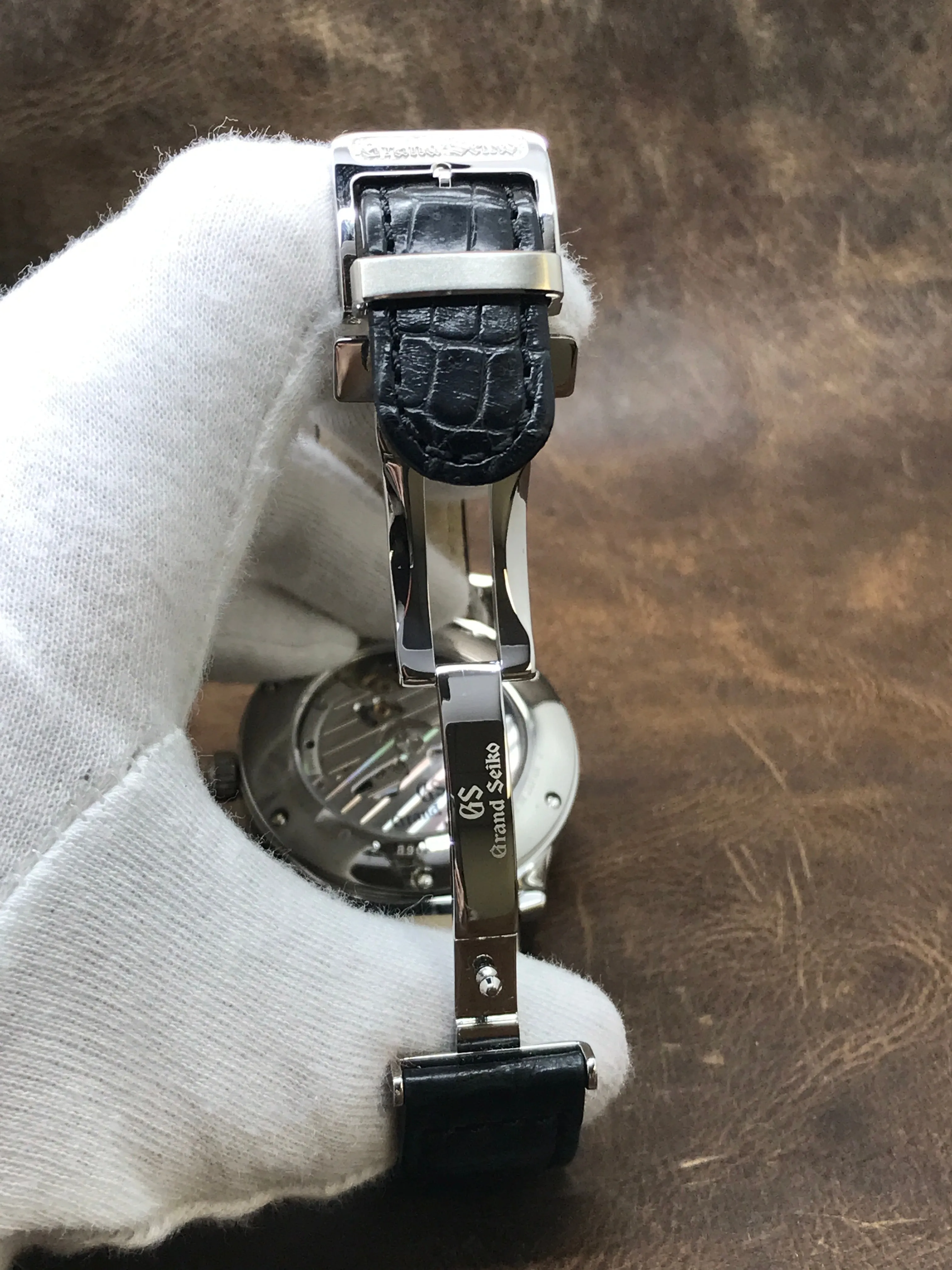 Grand Seiko Elegance Collection GMT SBGE227 Black Dial Spring Drive Men's Watch