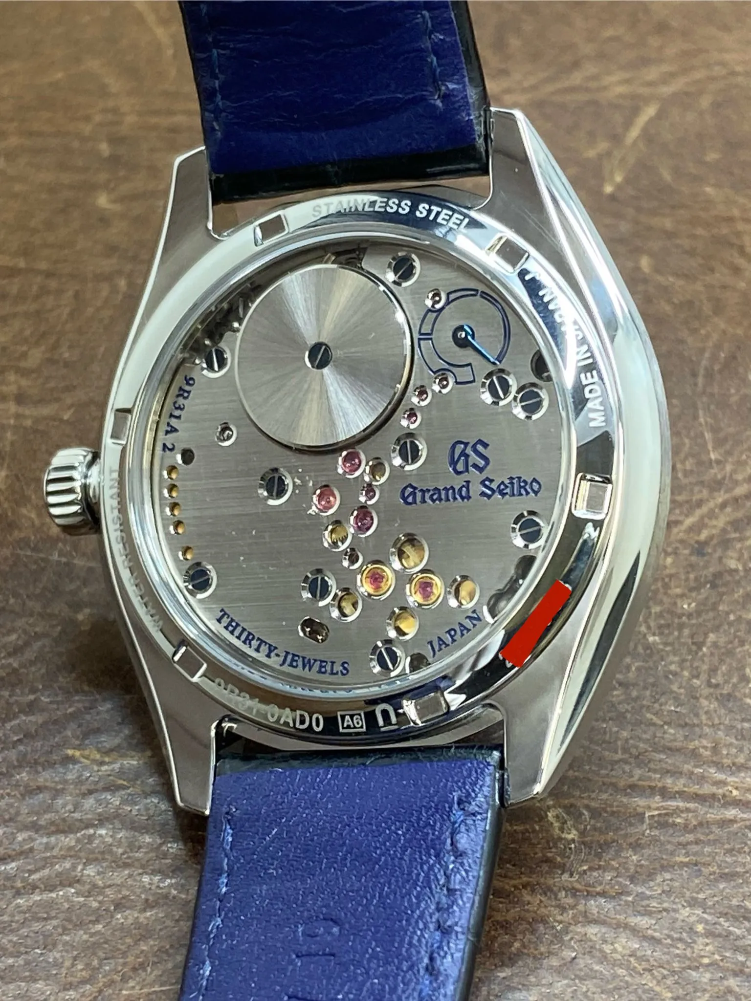 Grand Seiko Elegance Collection Omiwatari SBGY007 Blue Dial Spring Drive Men's Watch