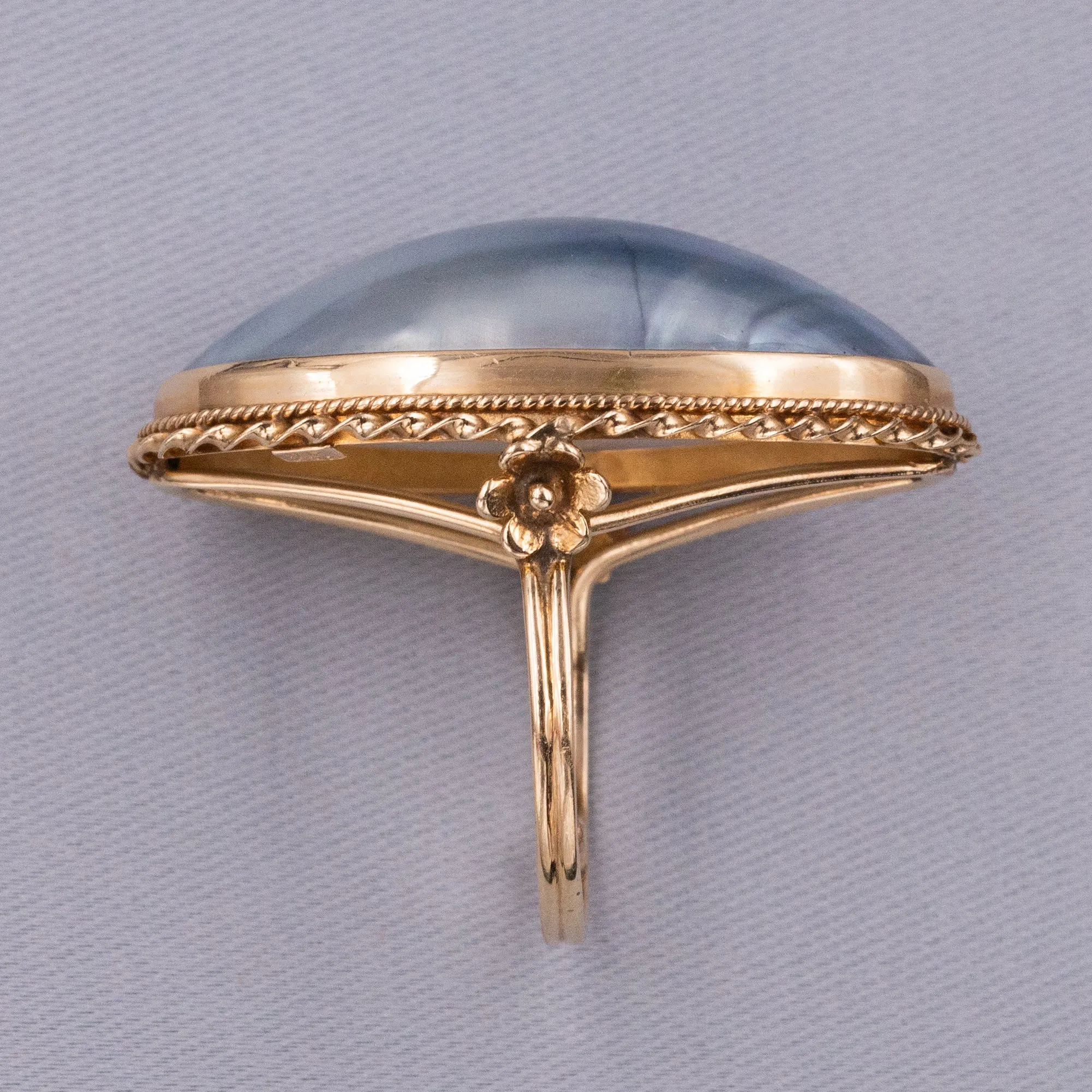 Grey Mabé Pearl Ring