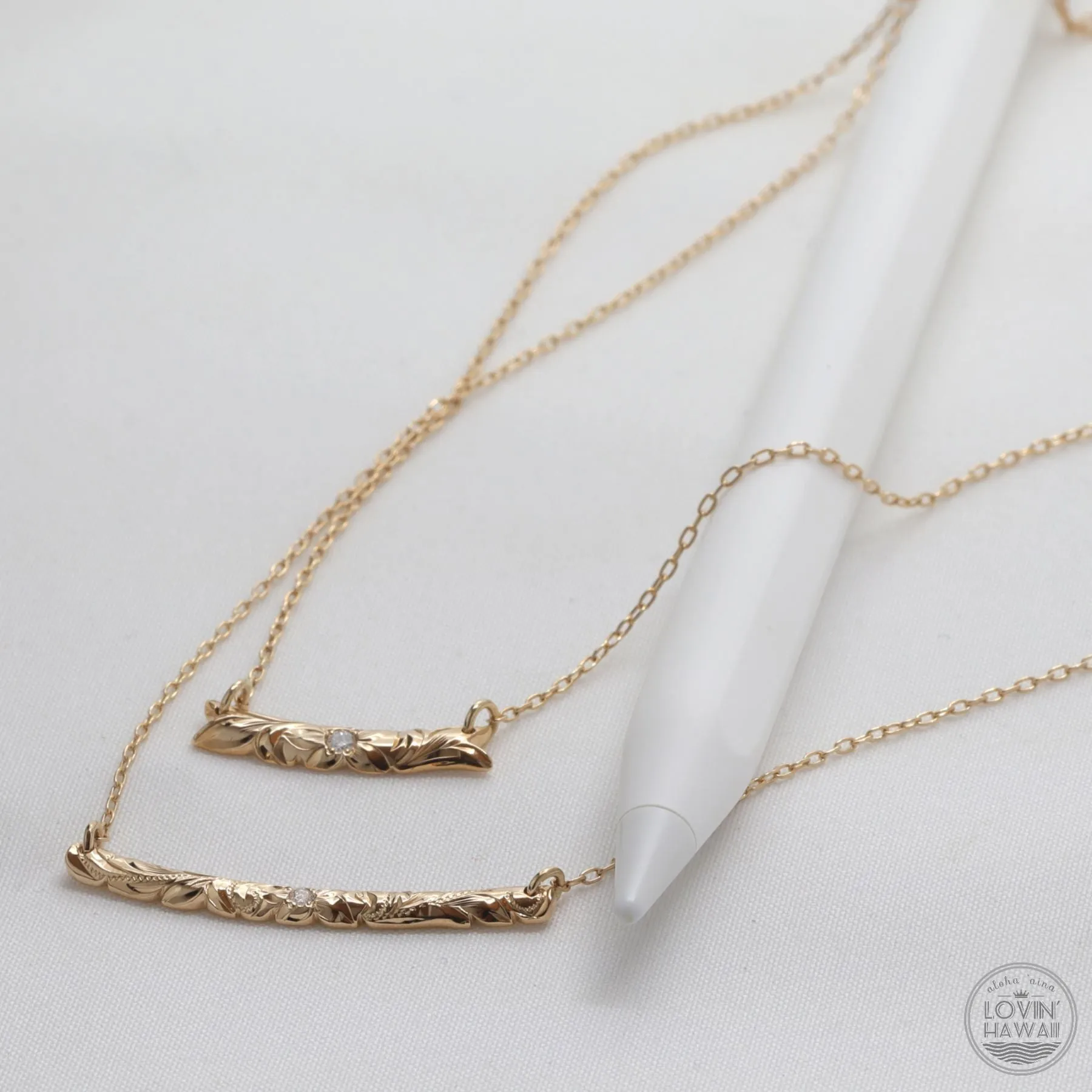 Hawaiian Necklaces With Diamond Pendants