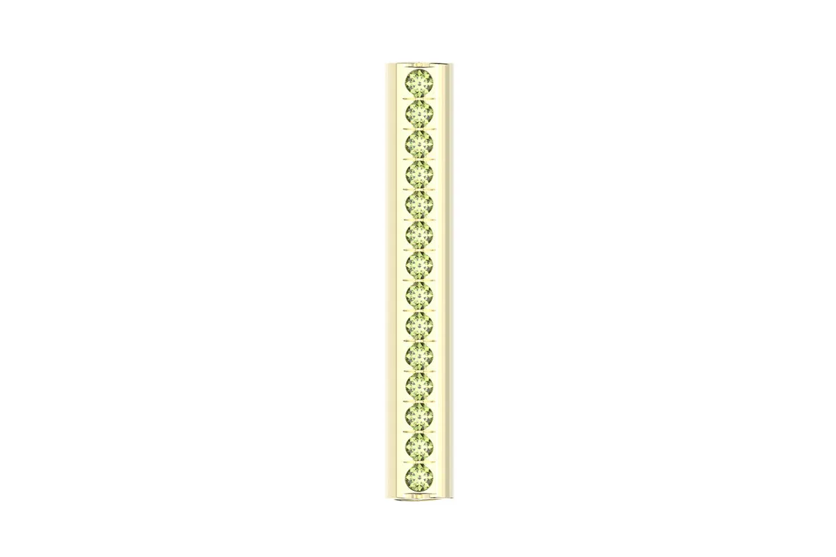HEART - 14k Birthstone Pavé - Pendant