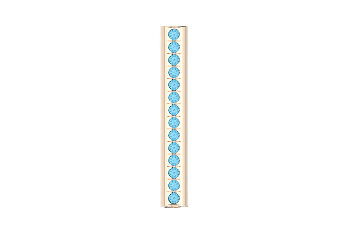 HEART - 14k Birthstone Pavé - Pendant