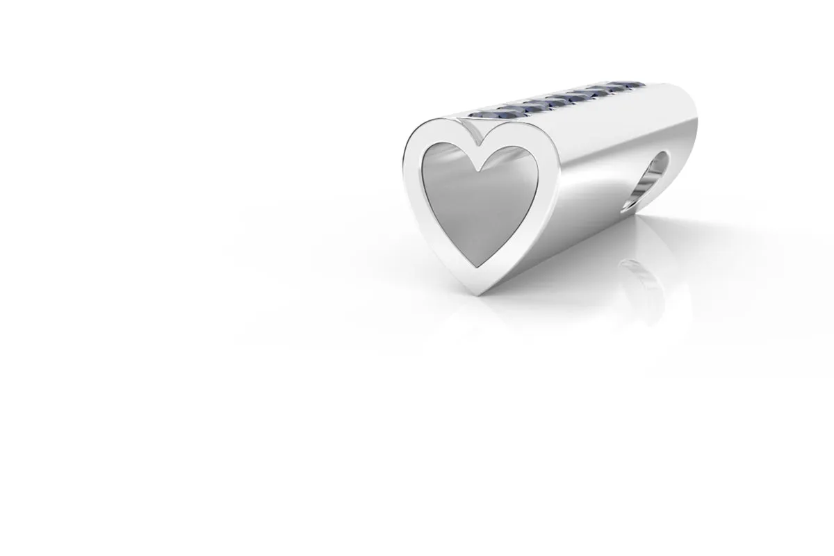 HEART - 14k Birthstone Pavé - Pendant