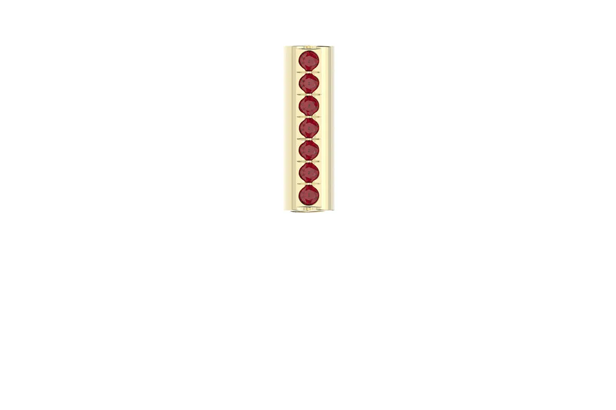HEART - 14k Birthstone Pavé - Pendant