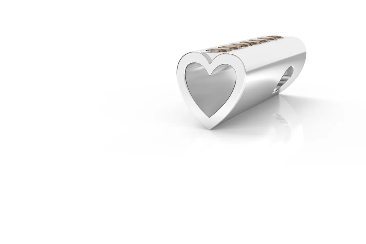 HEART - 14k Birthstone Pavé - Pendant