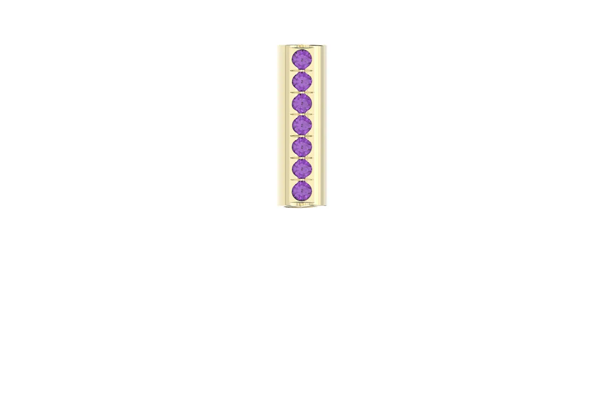 HEART - 14k Birthstone Pavé - Pendant