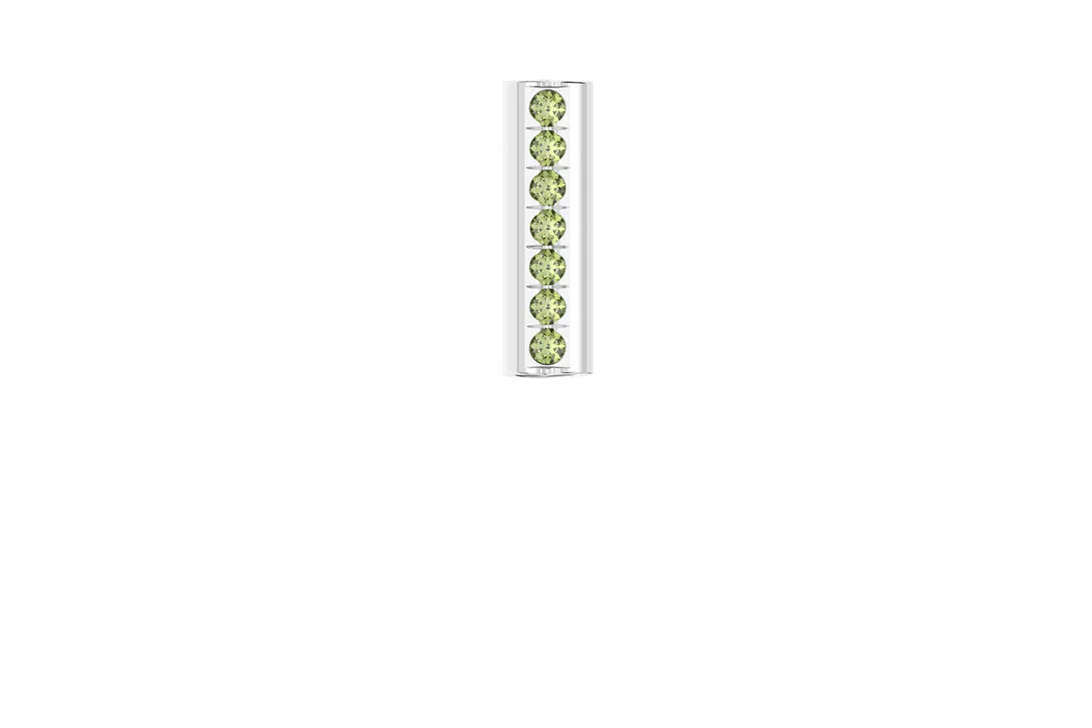 HEART - 14k Birthstone Pavé - Pendant