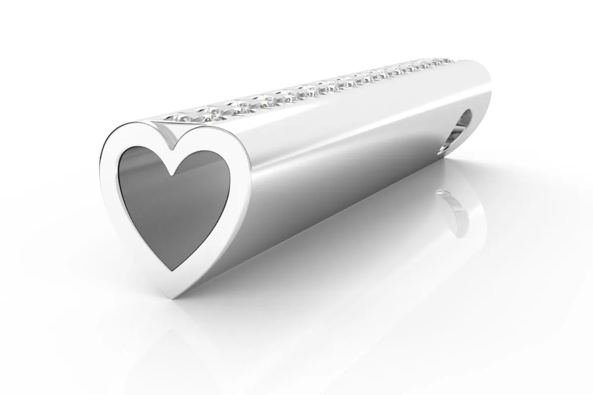 HEART - 14k Birthstone Pavé - Pendant