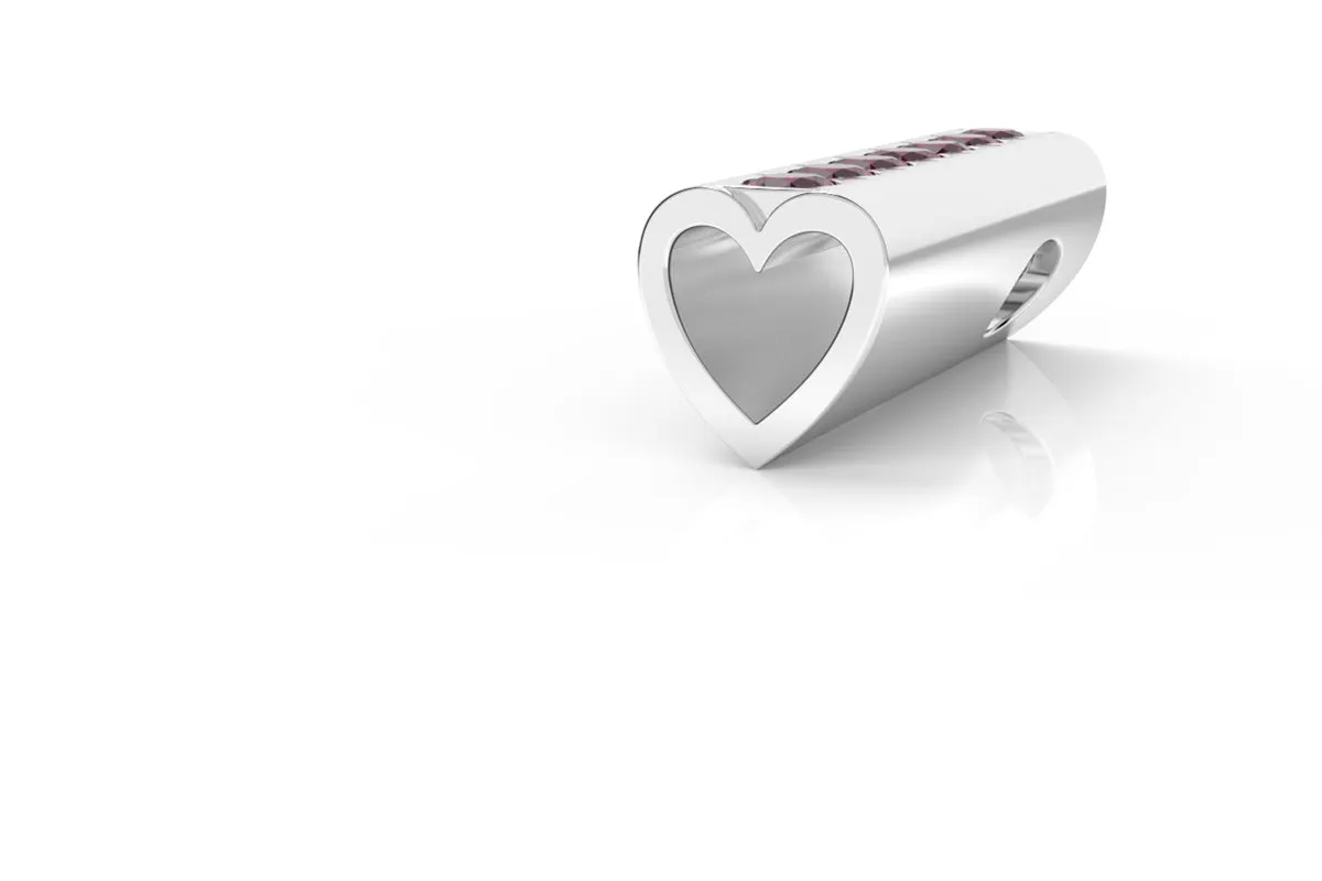 HEART - 14k Birthstone Pavé - Pendant