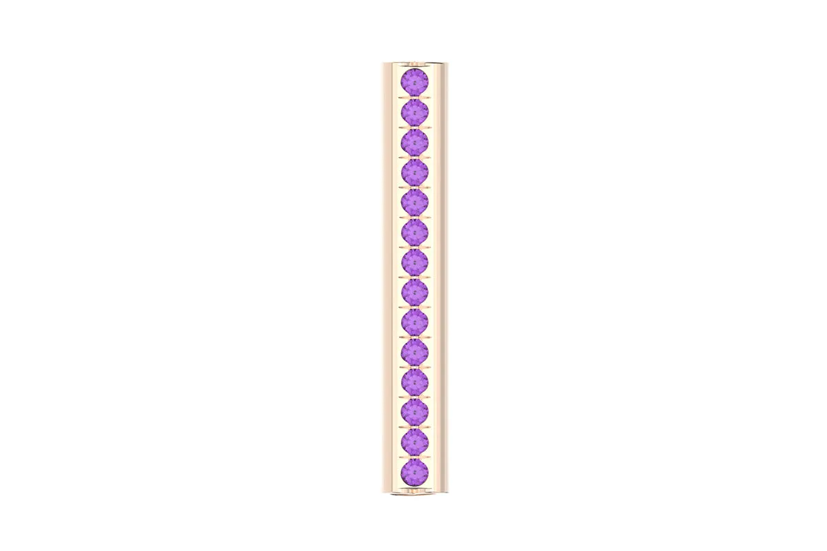 HEART - 14k Birthstone Pavé - Pendant