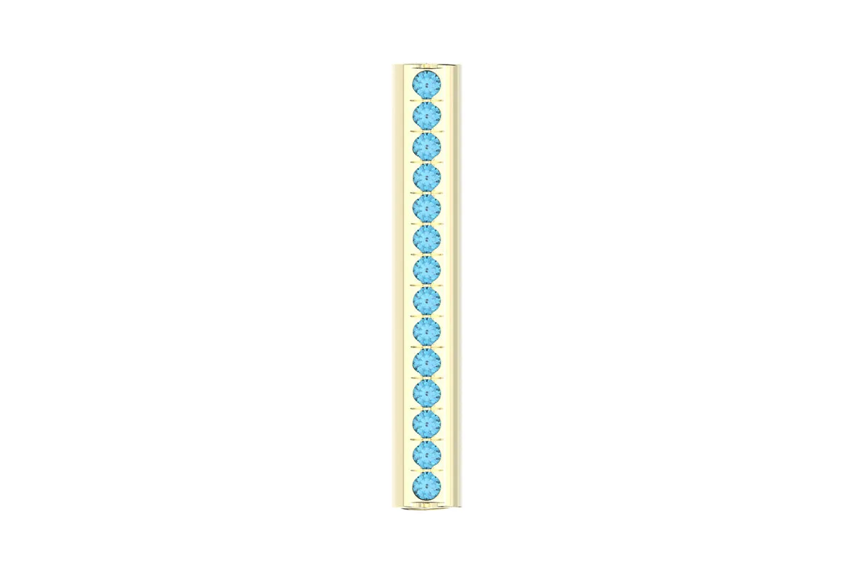HEART - 14k Birthstone Pavé - Pendant