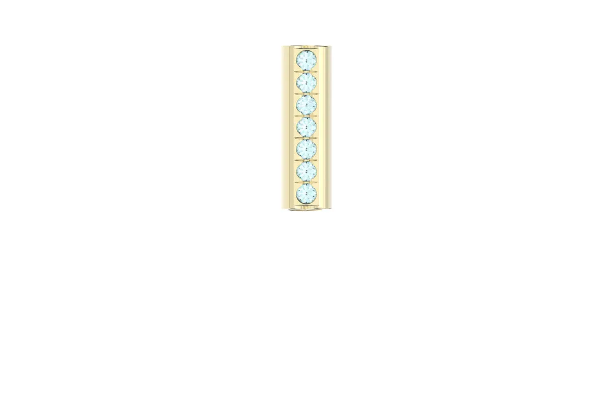HEART - 14k Birthstone Pavé - Pendant