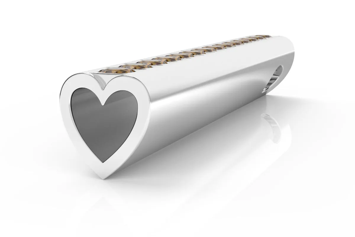 HEART - 14k Birthstone Pavé - Pendant