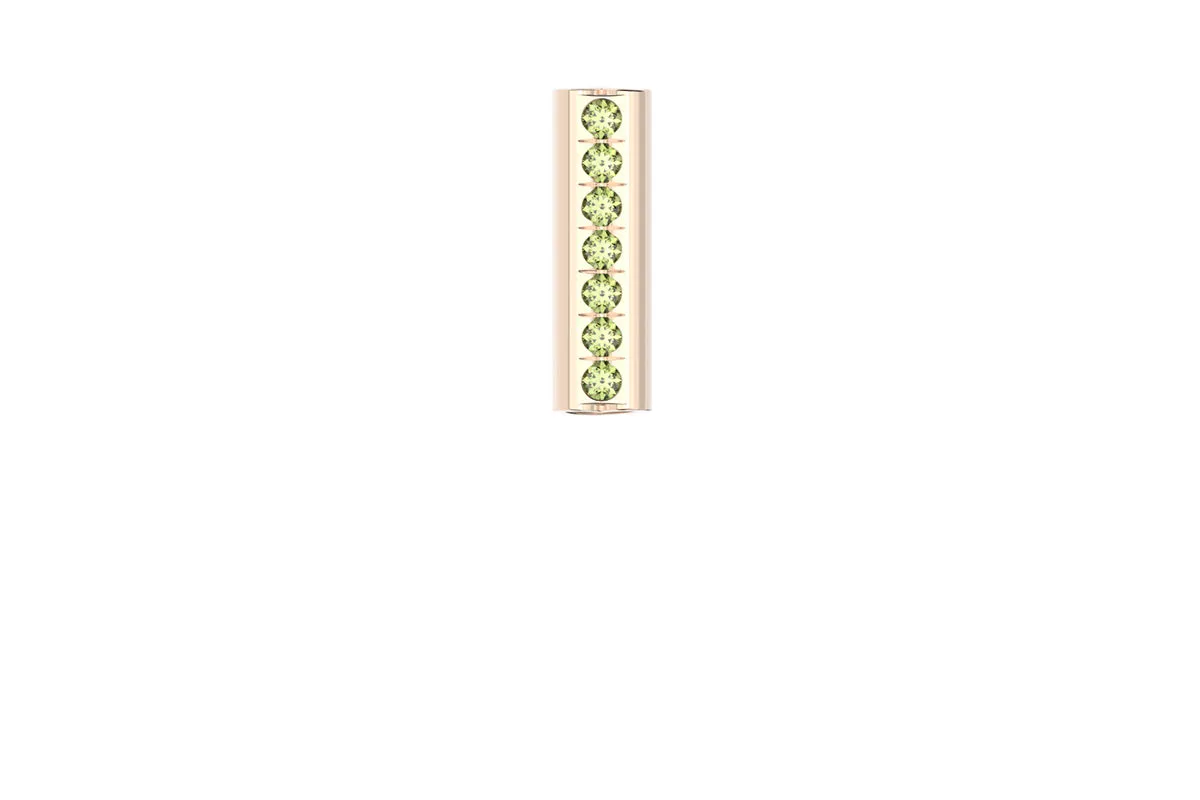 HEART - 14k Birthstone Pavé - Pendant