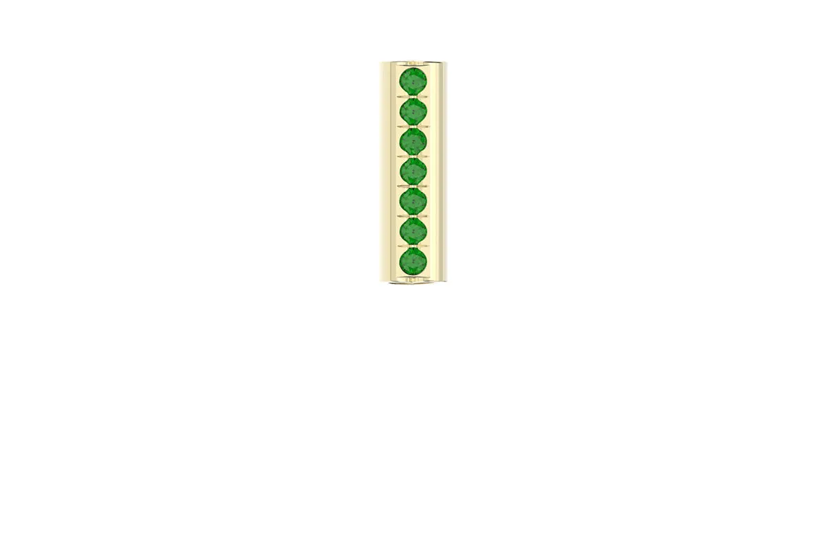 HEART - 14k Birthstone Pavé - Pendant