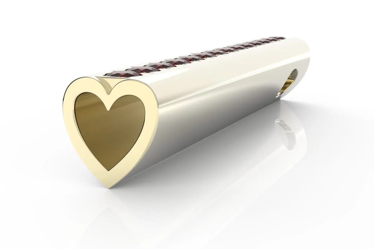 HEART - 14k Birthstone Pavé - Pendant