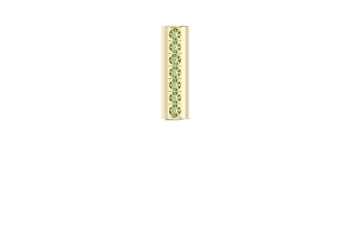 HEART - 14k Birthstone Pavé - Pendant