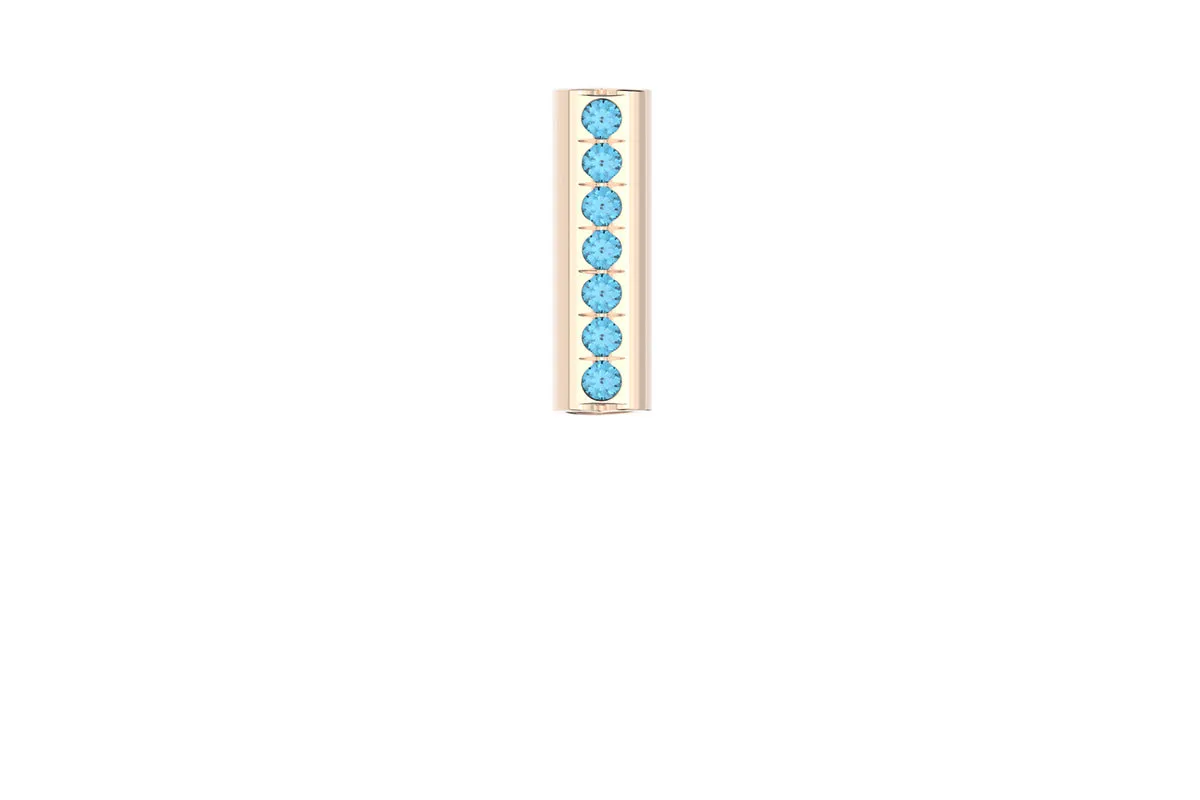 HEART - 14k Birthstone Pavé - Pendant