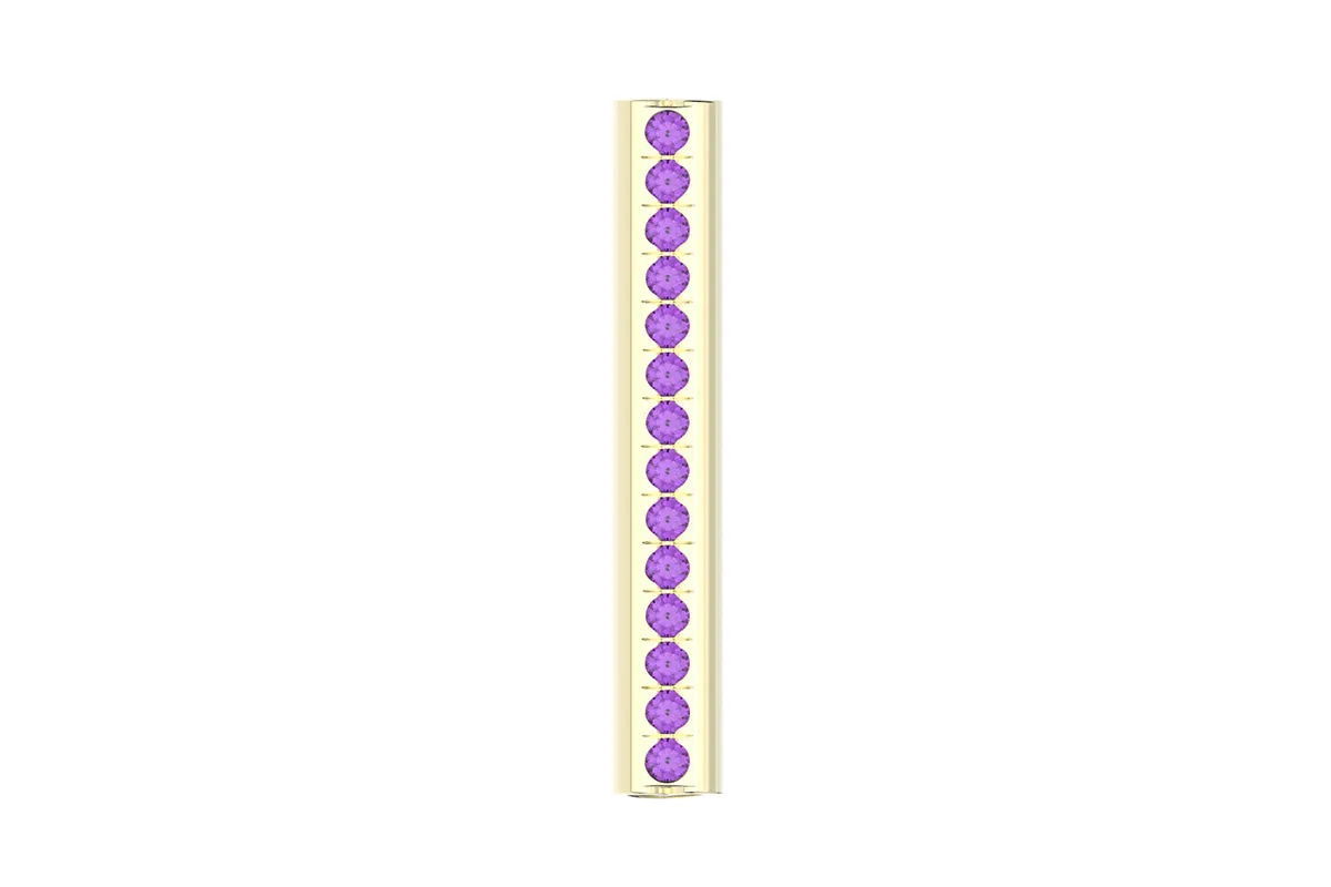 HEART - 14k Birthstone Pavé - Pendant