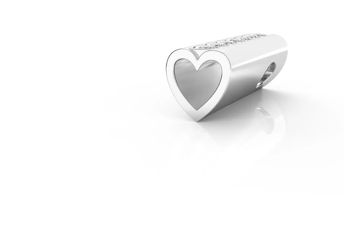 HEART - 14k Birthstone Pavé - Pendant