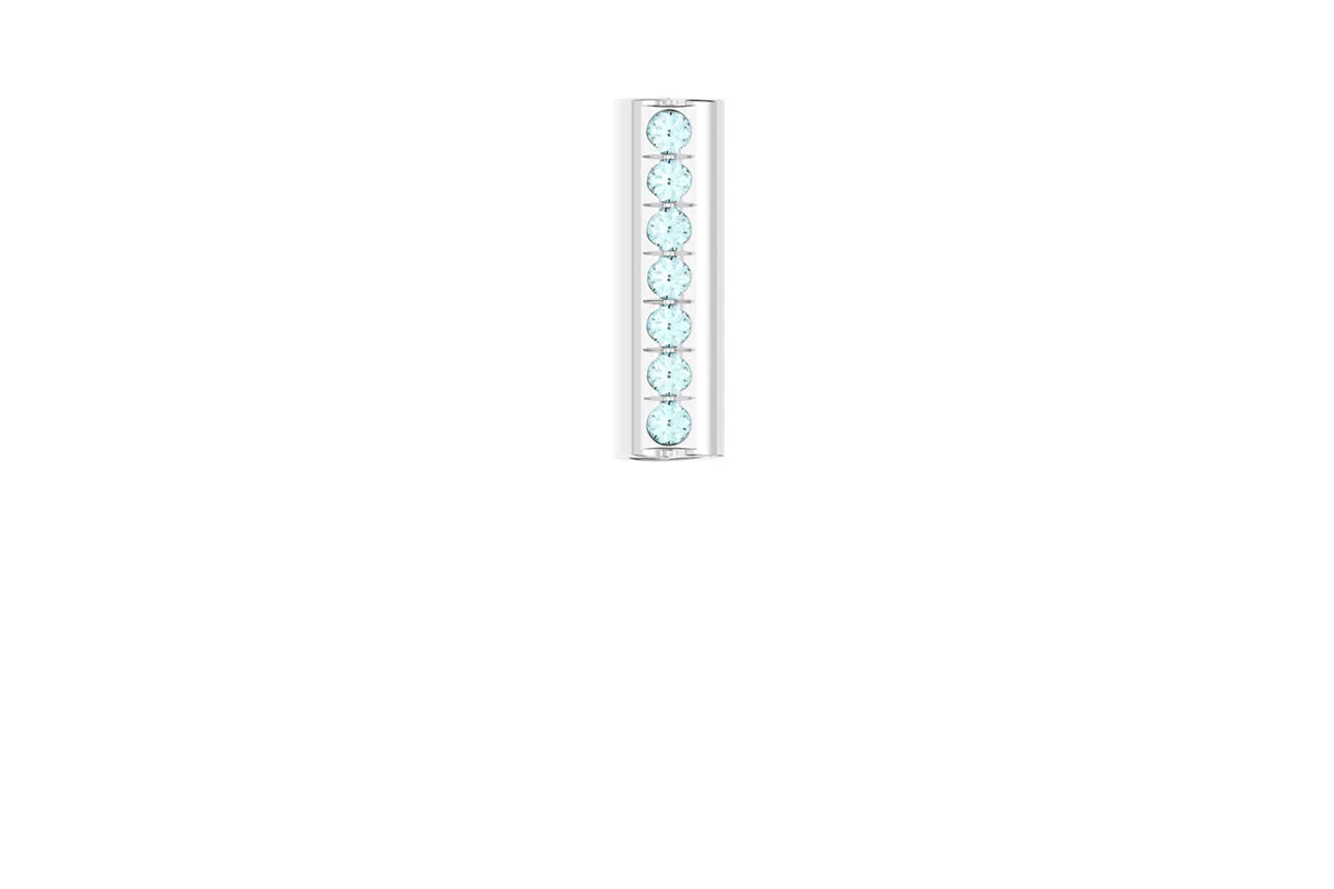 HEART - 14k Birthstone Pavé - Pendant