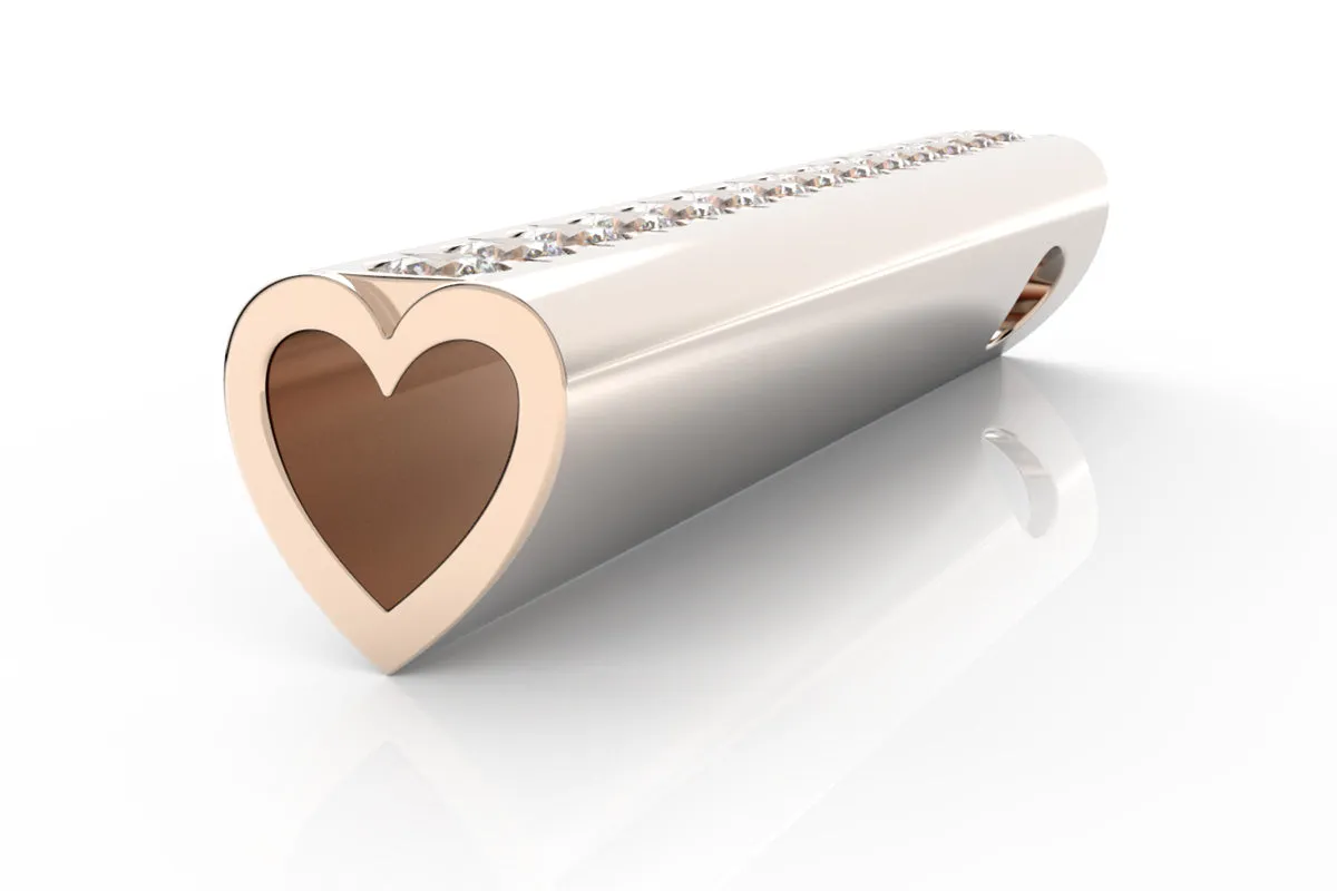 HEART - 14k Birthstone Pavé - Pendant