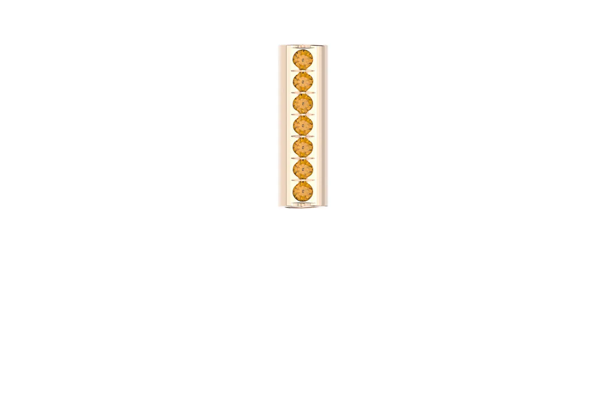 HEART - 14k Birthstone Pavé - Pendant